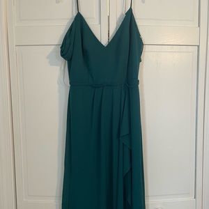 David’s bridal bridesmaid dress size 10, never altered and only worn once.